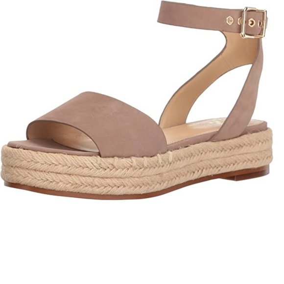 Vince Camuto Shoes - Vince Camuto Women's Dusty Mink Kathalia Espadrille Wedge Sandal NWOT